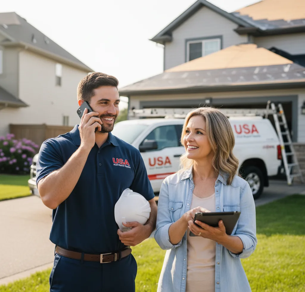 USA Roof Repair Experts customer support in Yoder
